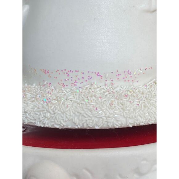 JCPenney Home Collection Musical Porcelain White Snowman Penguins Jingle Bells - Picture 4 of 8